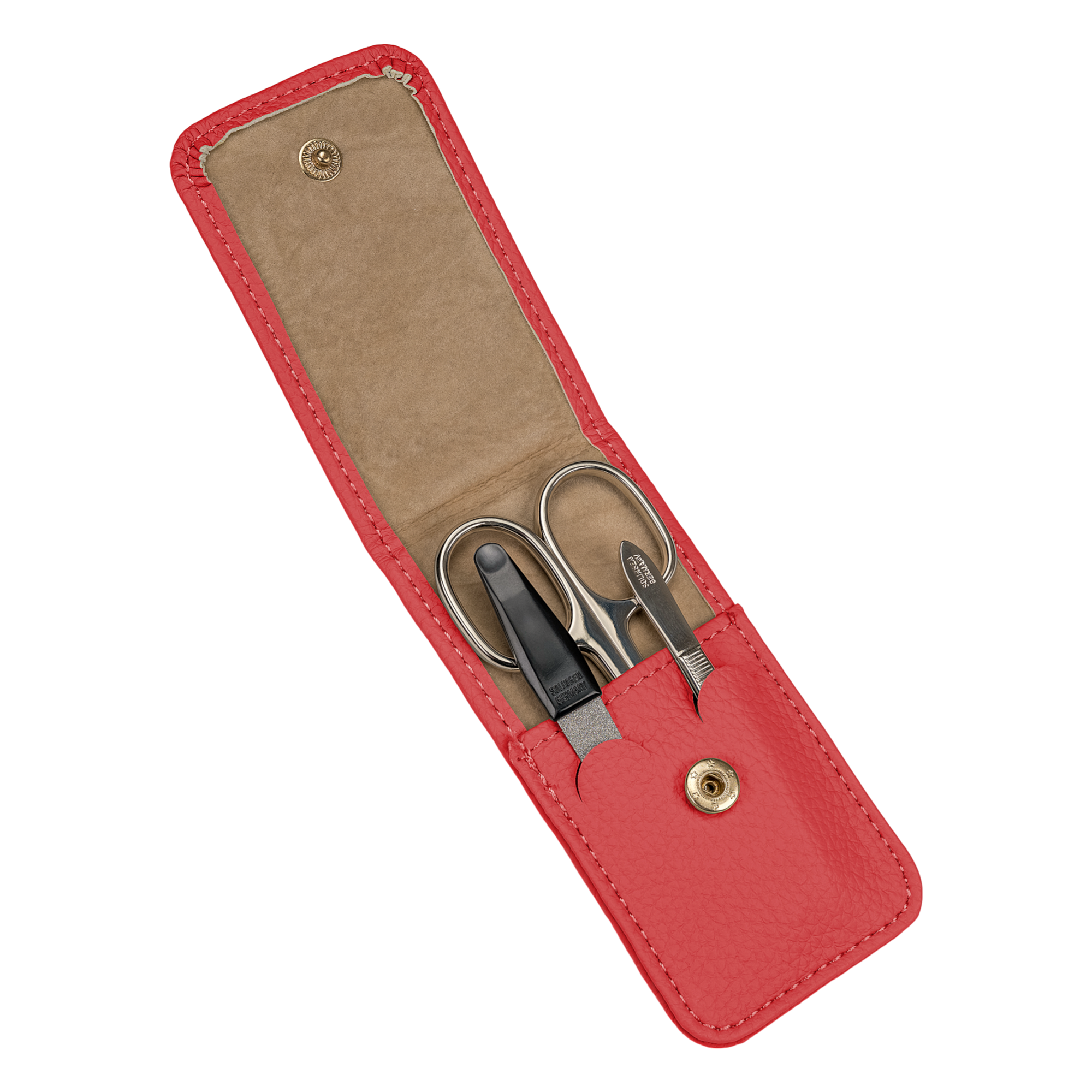 3-delige manicurekoffer Aurora / koraal