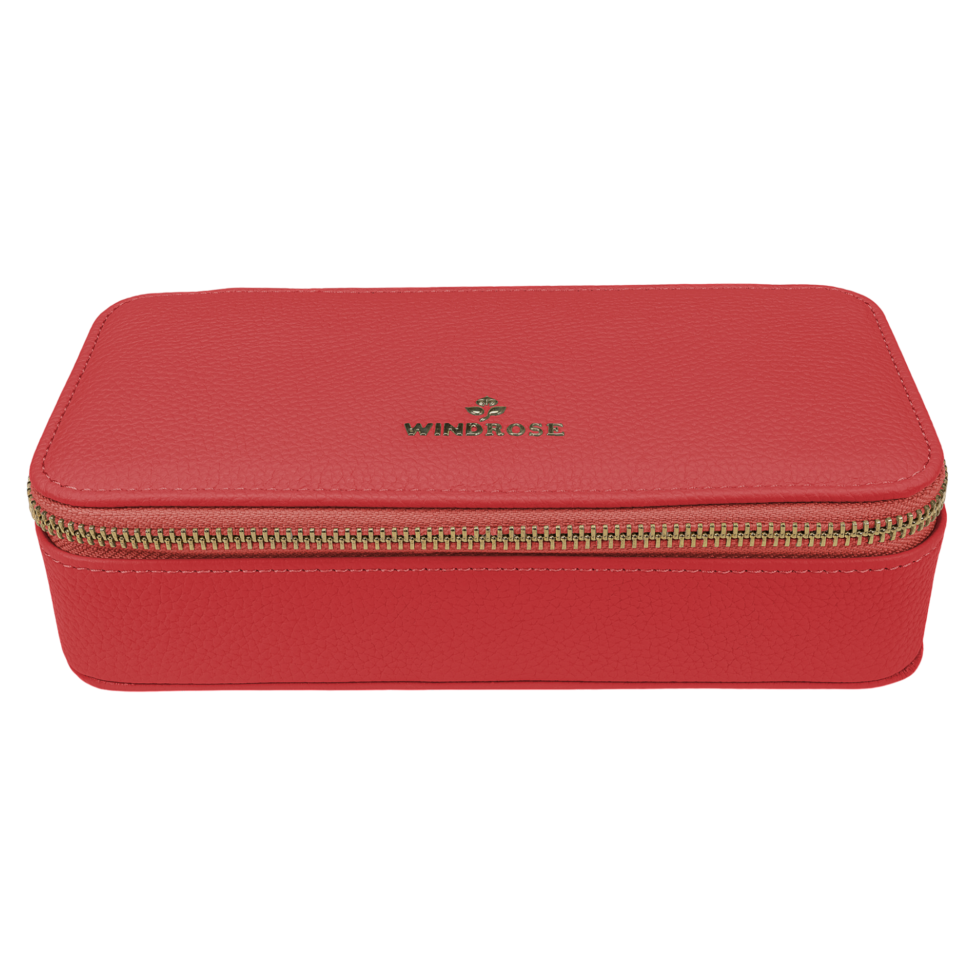 Étui à bijoux M avec fermeture éclair Aurora / corail