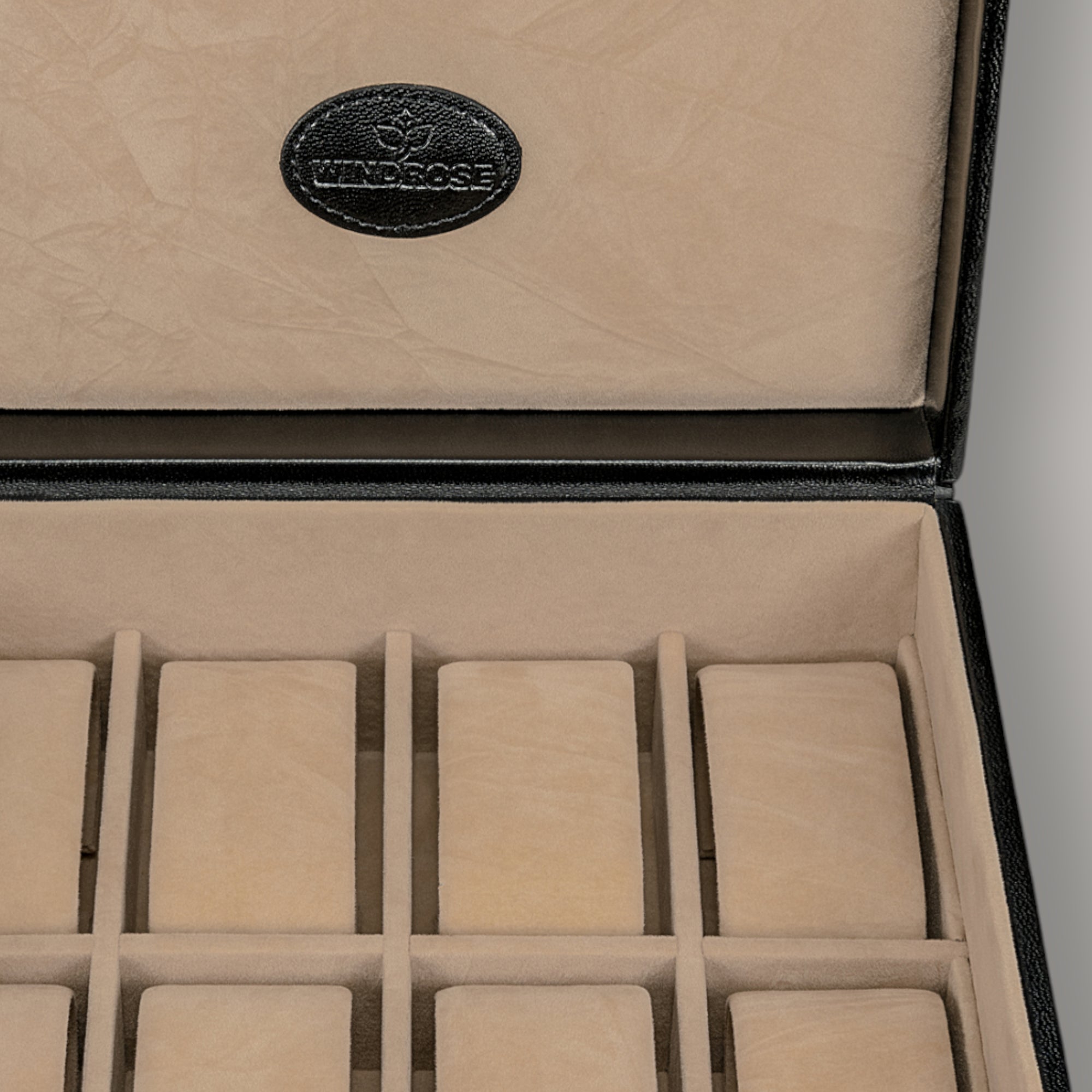 Watch box Merino / black