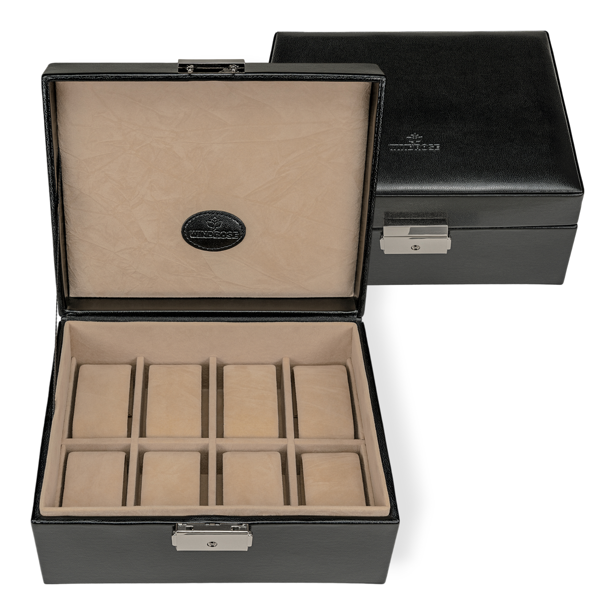 Watch box Merino / black