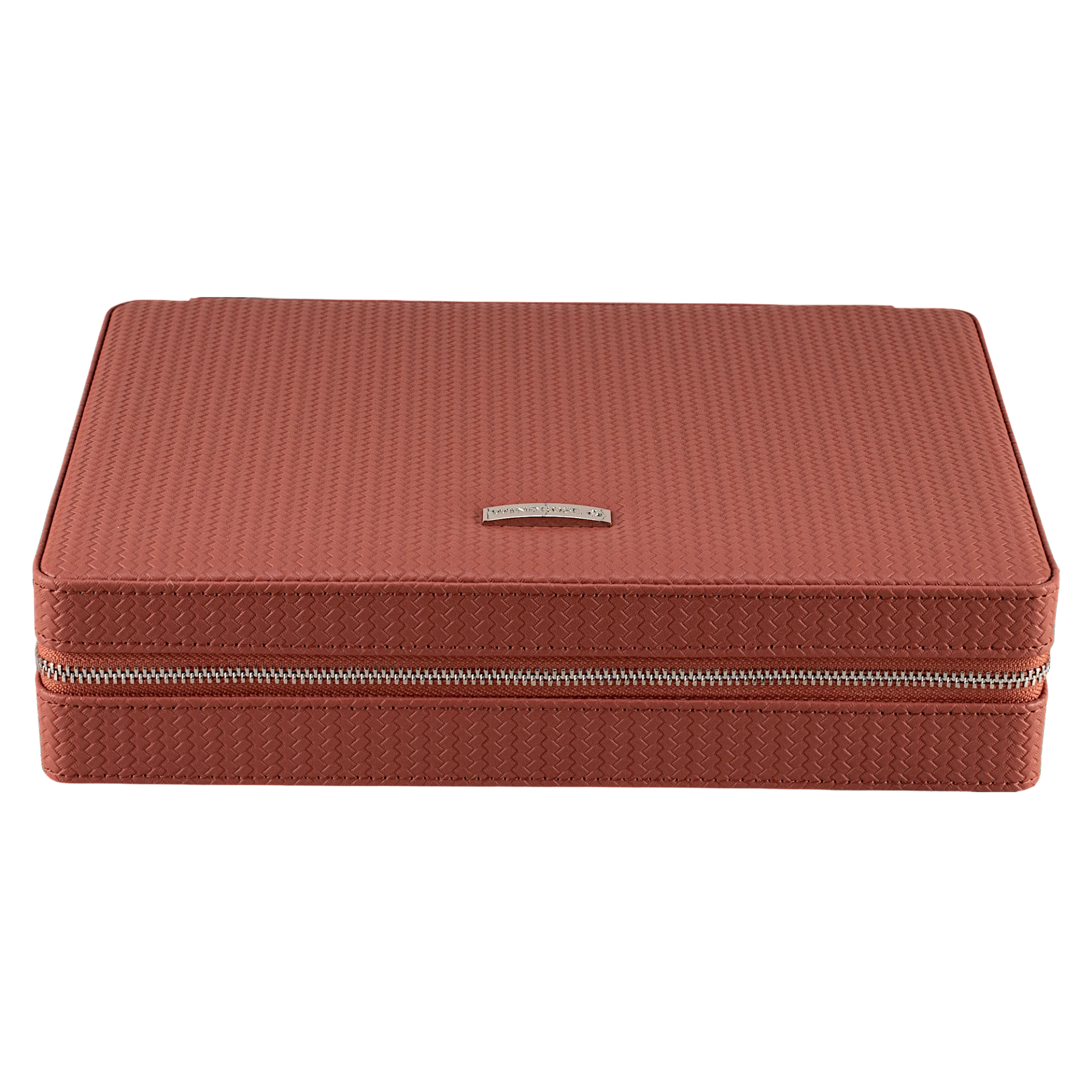 Zipper jewelry box Corbello / terracotta