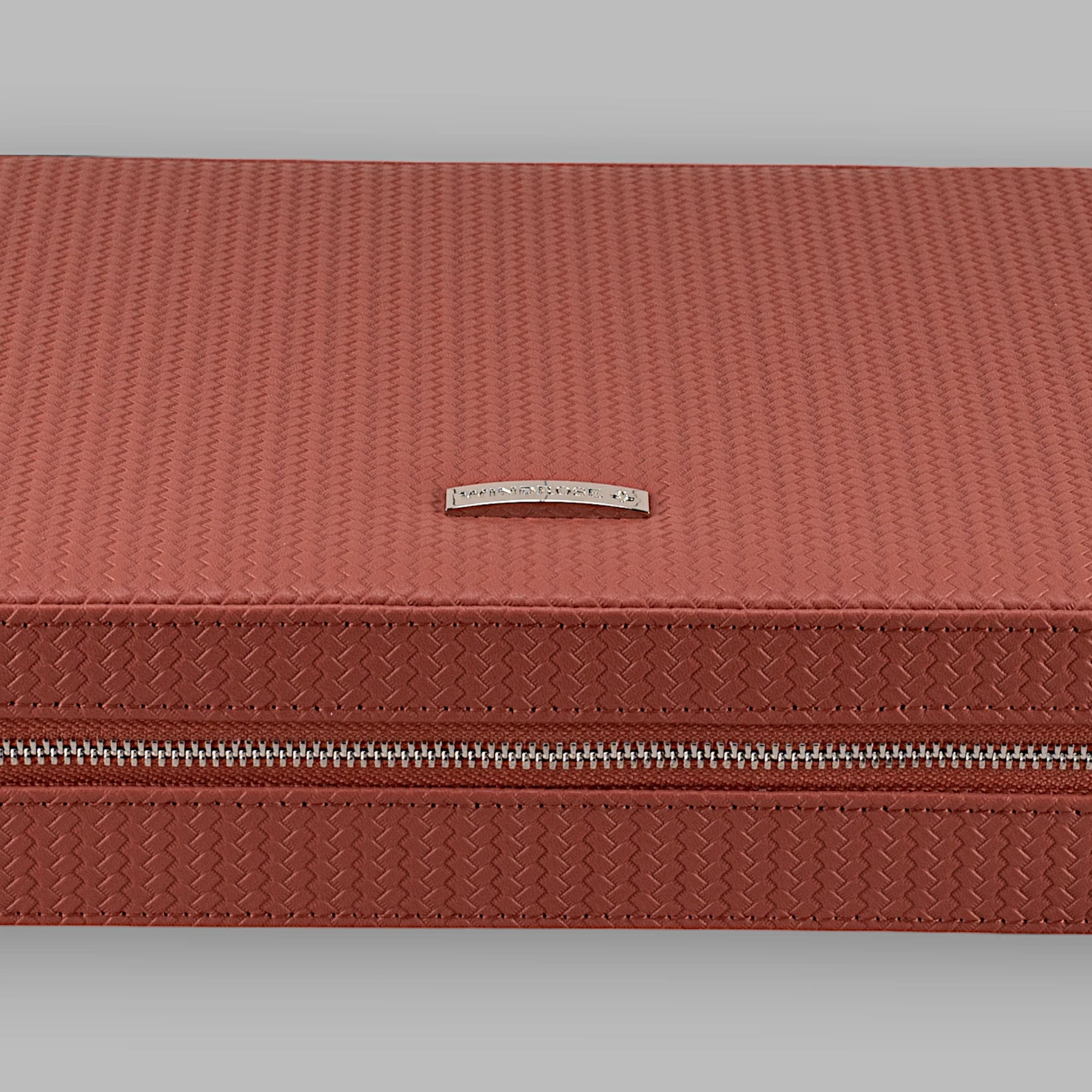 Zipper jewelry box Corbello / terracotta