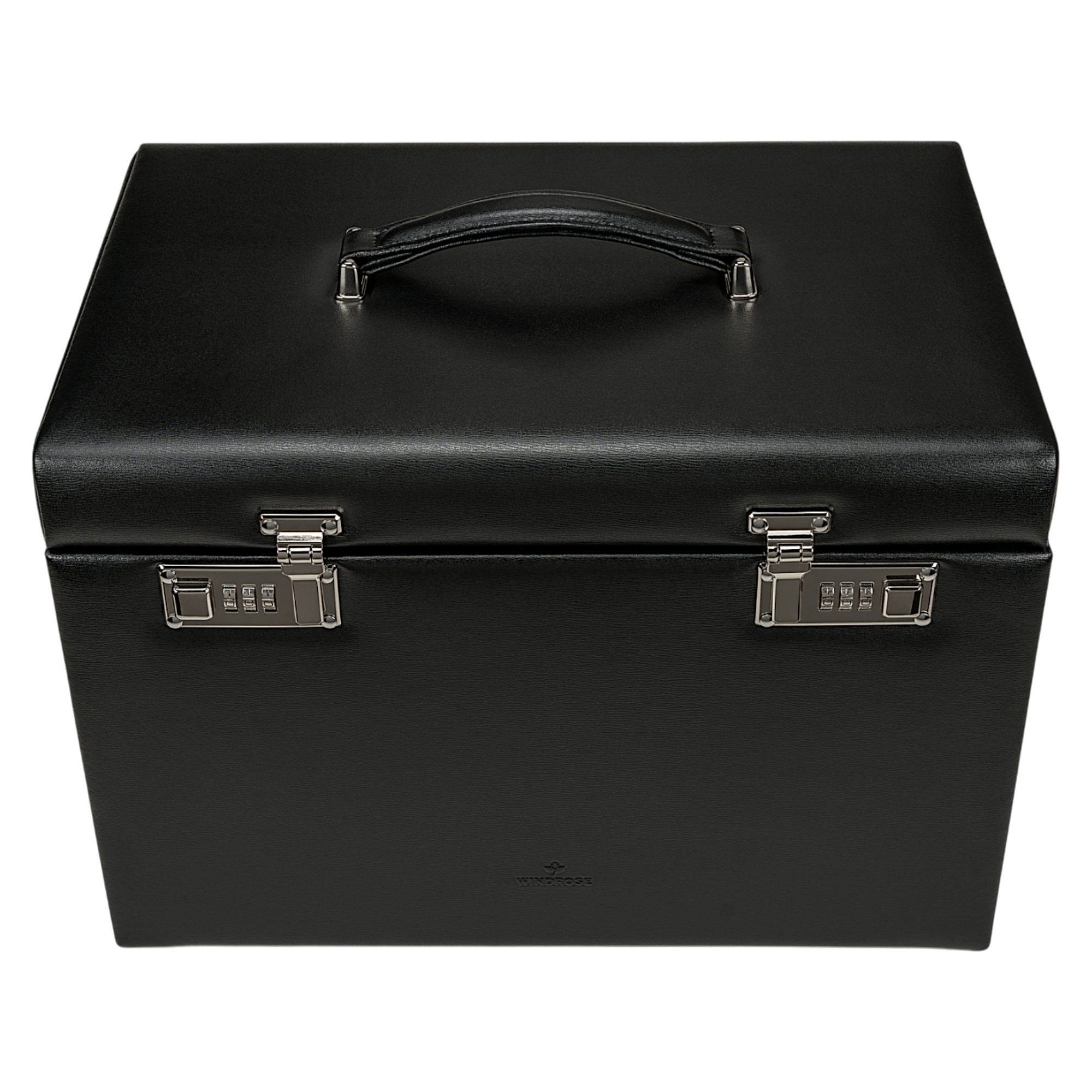Schmuck-/ Uhrenkoffer Ambiance / schwarz (Leder)
