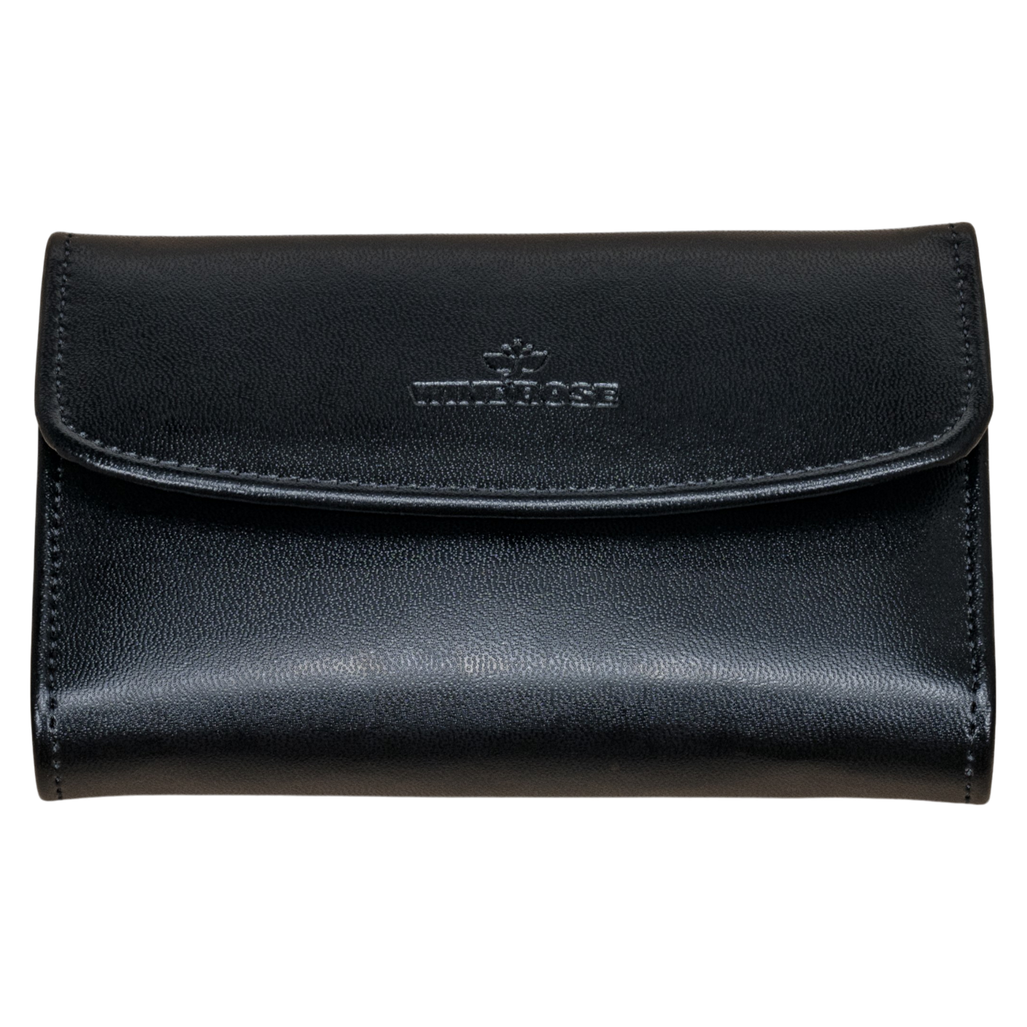 Schmuckkoffer mit integrierter Schmucktasche Merino / schwarz