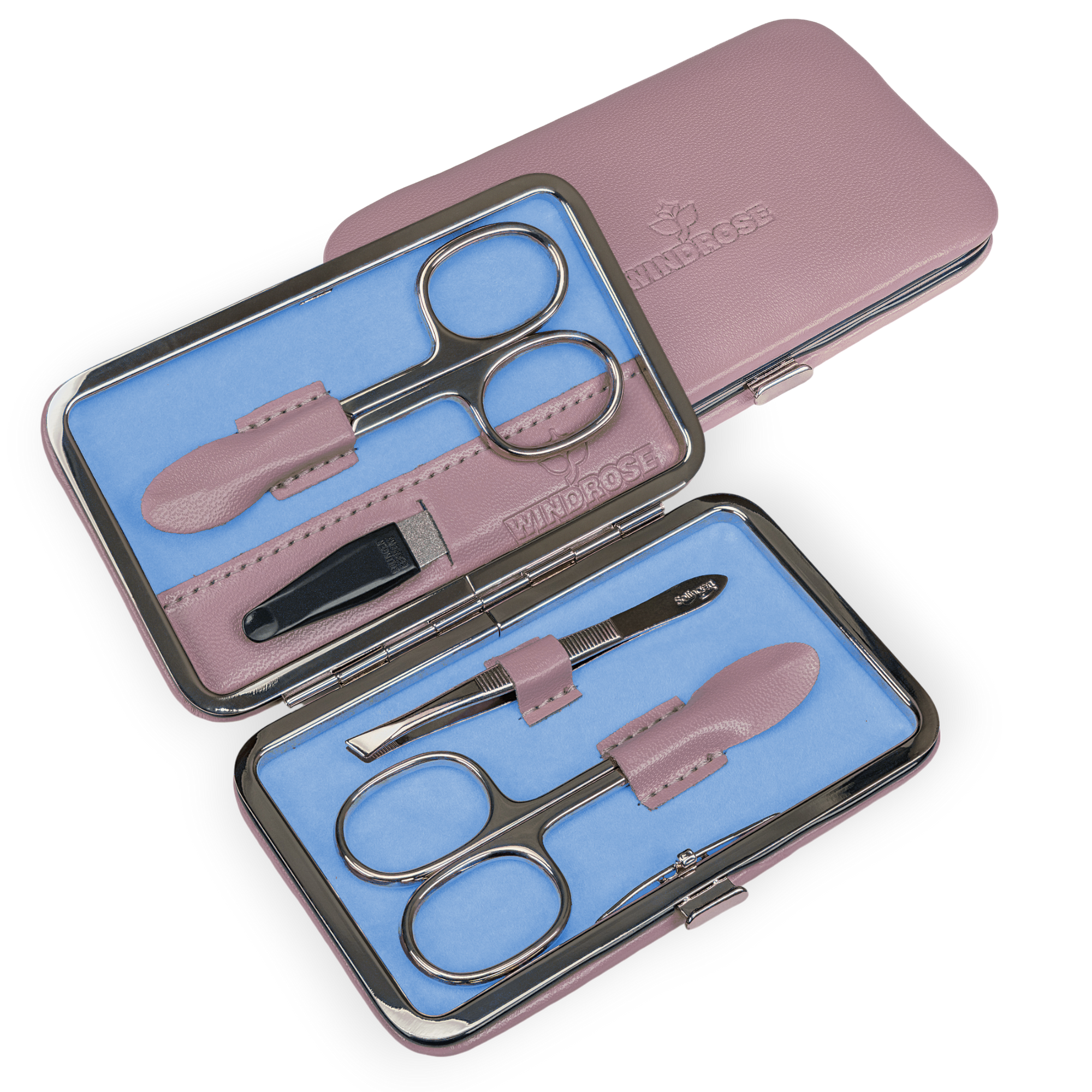 4-delige manicurekoffer Merino Moda / grijs