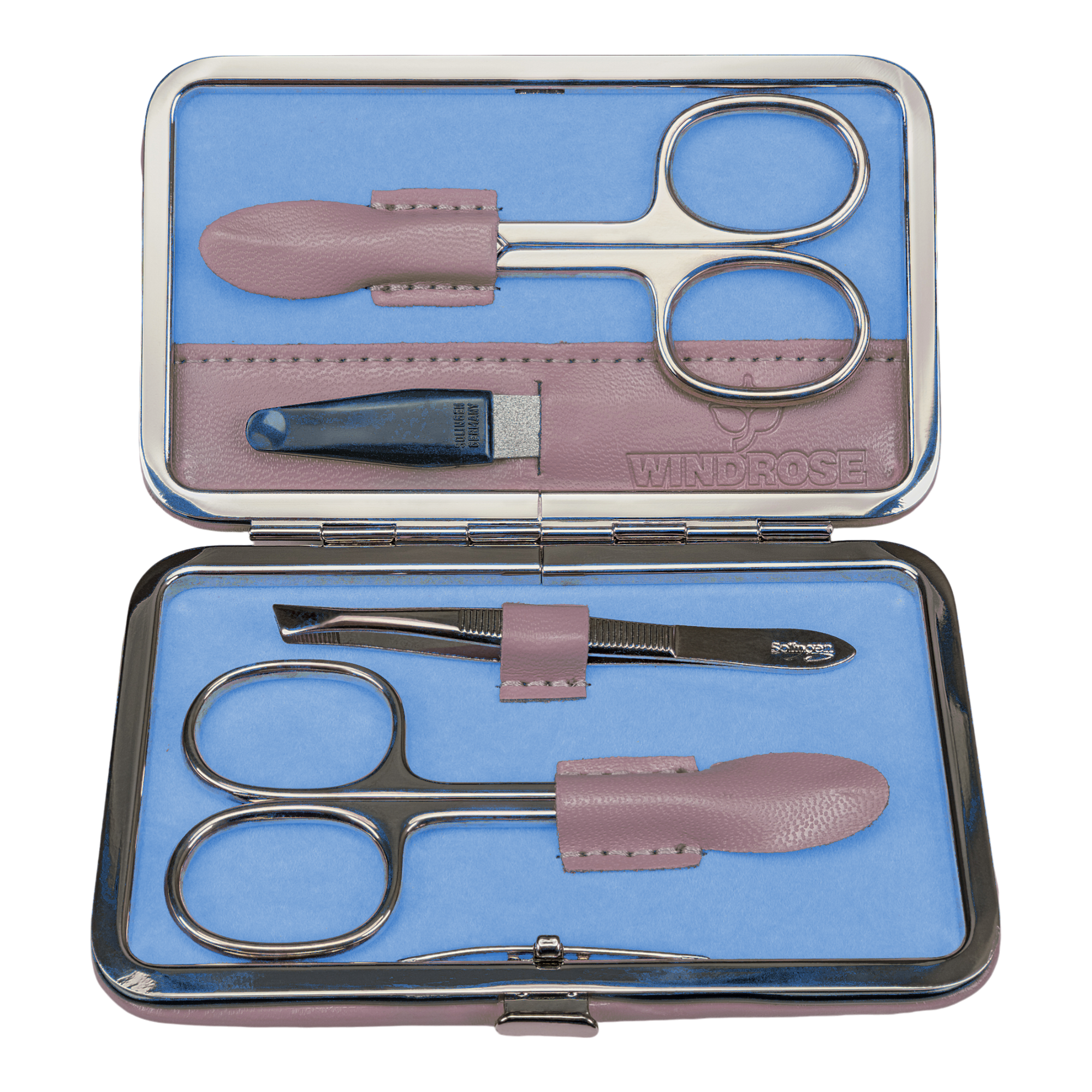 4-delige manicurekoffer Merino Moda / grijs