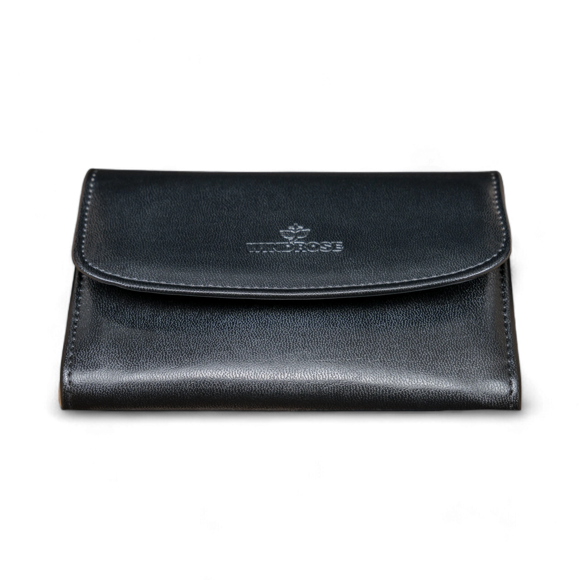 Portagioie/orologio con astuccio intarsiato Merino / nero