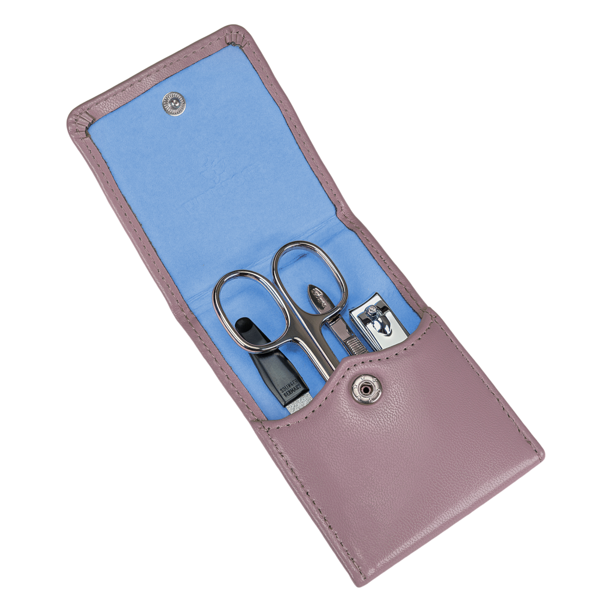 Astuccio per manicure da 4 pezzi Merino Moda / grigio