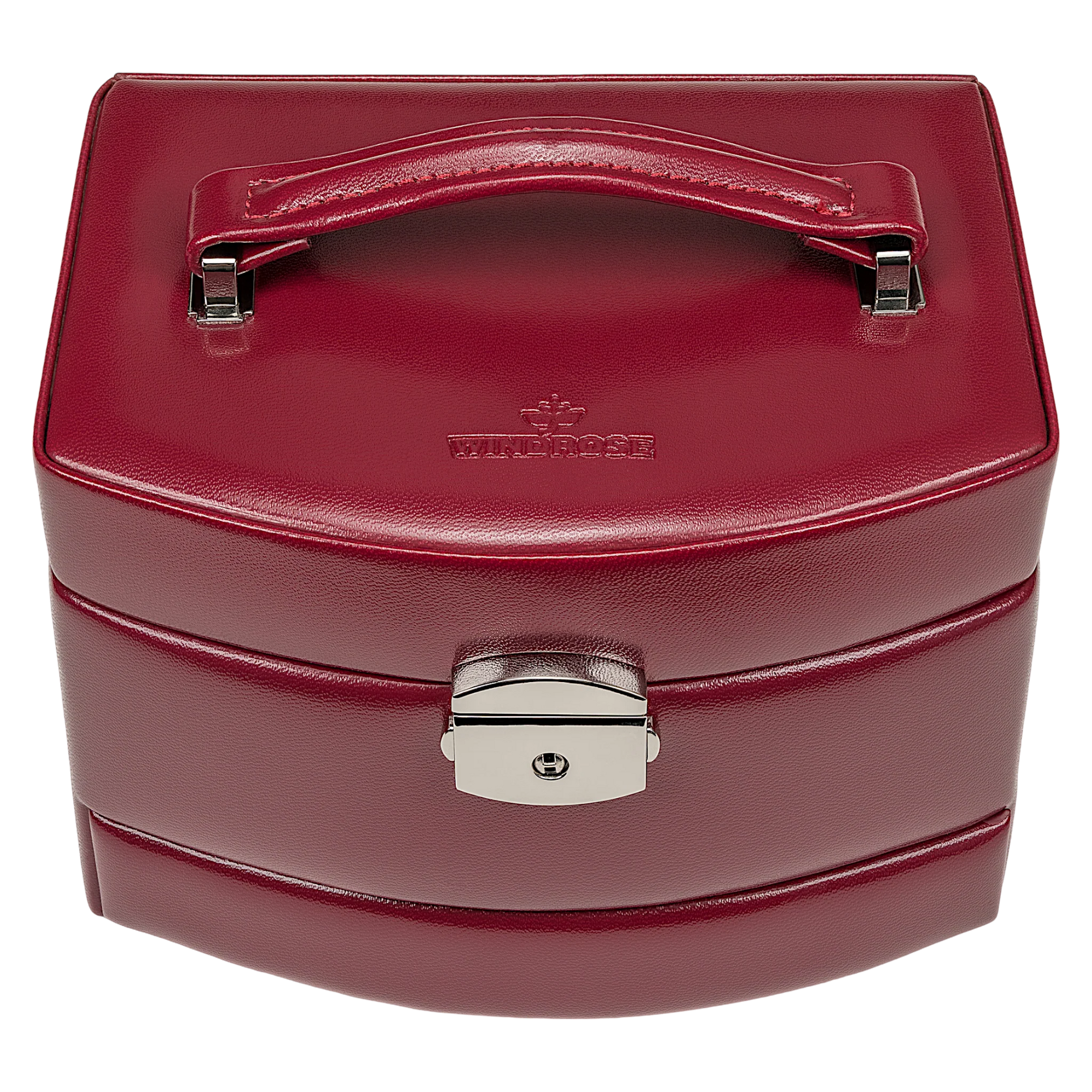 Coffret à bijoux automatique Merino / rouge