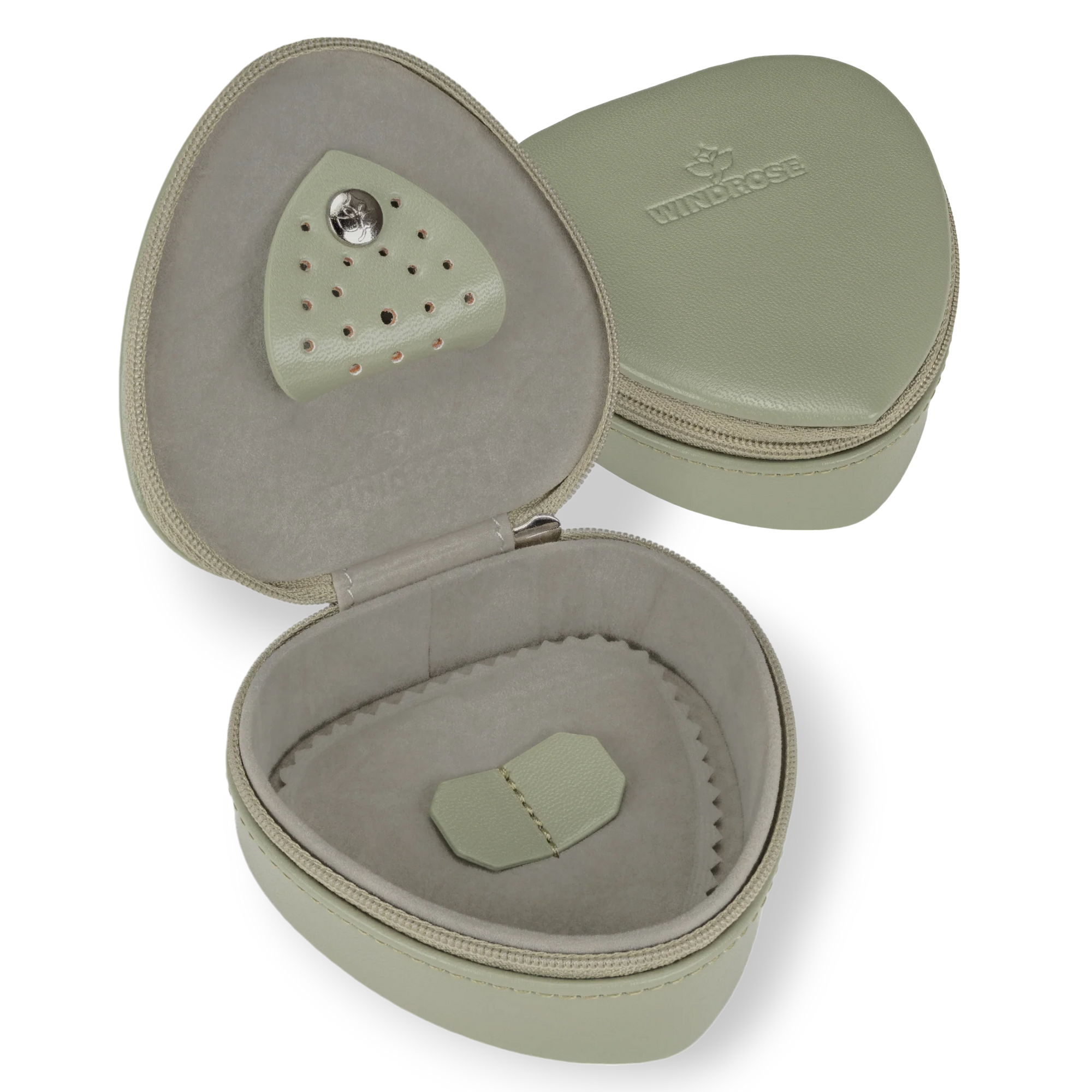 Caja corazón pequeña Merino Moda / salvia