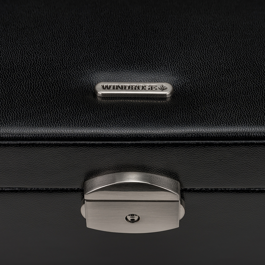 Watch box Merino / black