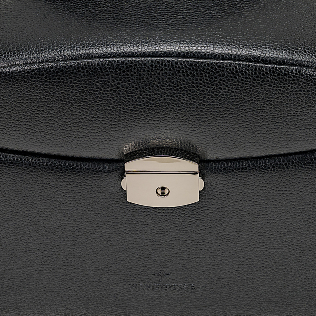 Beluga jewelry case / black (leather)