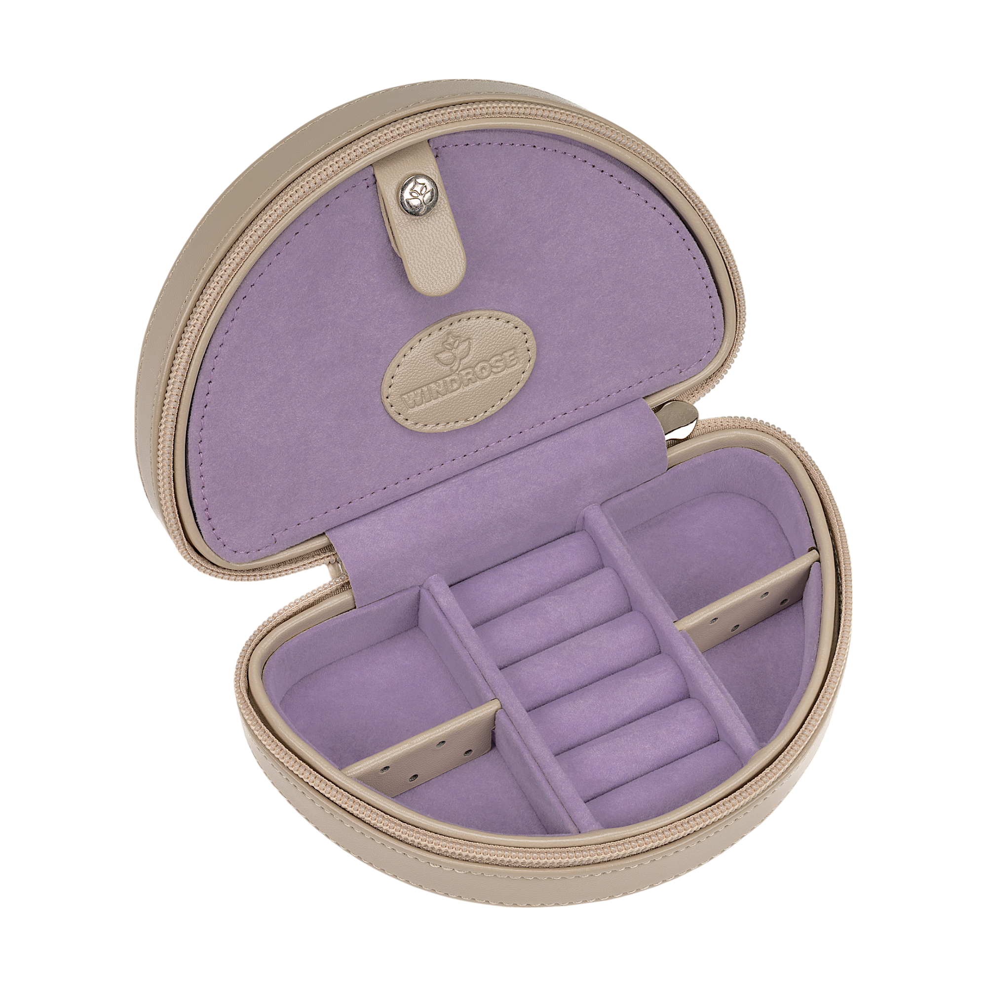 Klein juwelendoosje met rits Merino Moda / beige