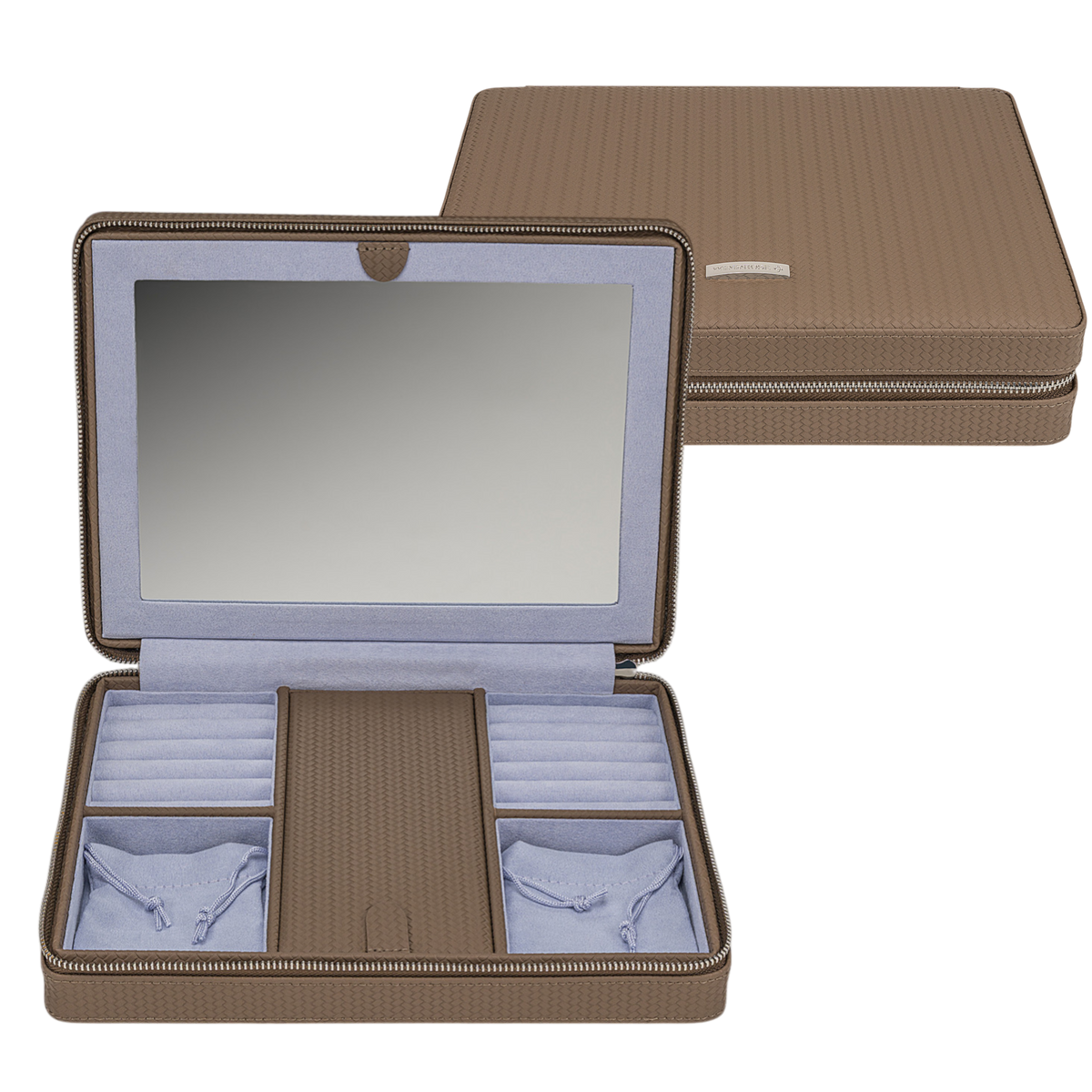 Zipper jewelry box Corbello / mocca