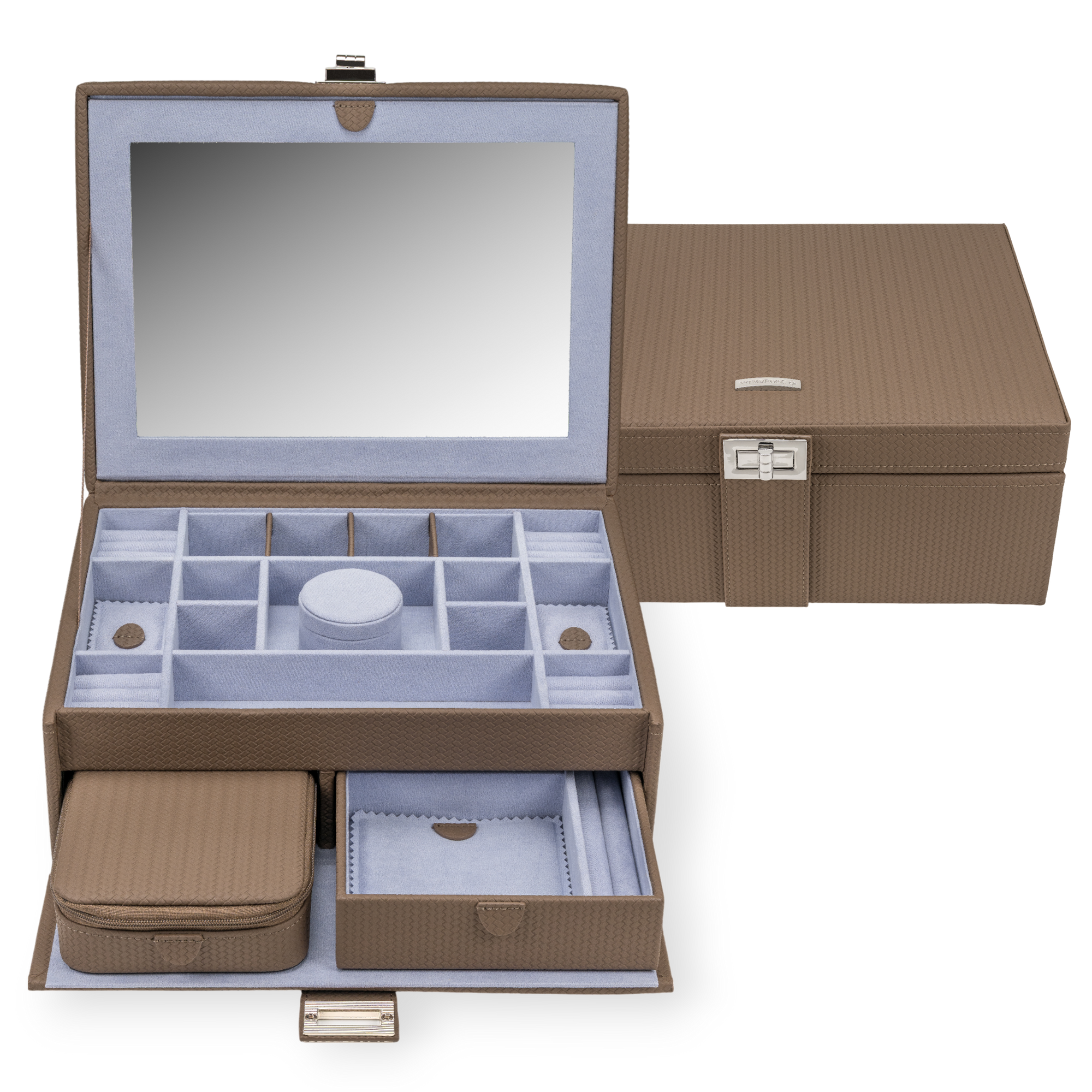 Jewelry case L with insert Corbello / mocca