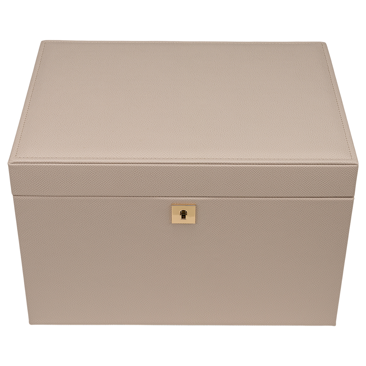 Schmuckkoffer luxora beige (Art.-Nr. 803992.12) – geschlossen, Frontansicht